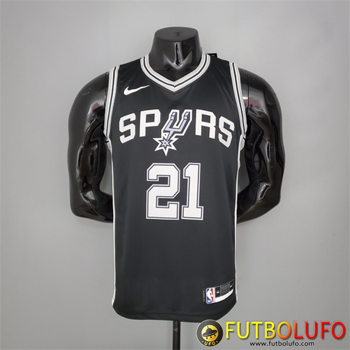 Camisetas San Antonio Spurs (Duncan #21) Negro