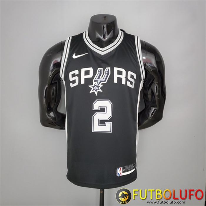 Camisetas San Antonio Spurs (Leonard #2) Negro