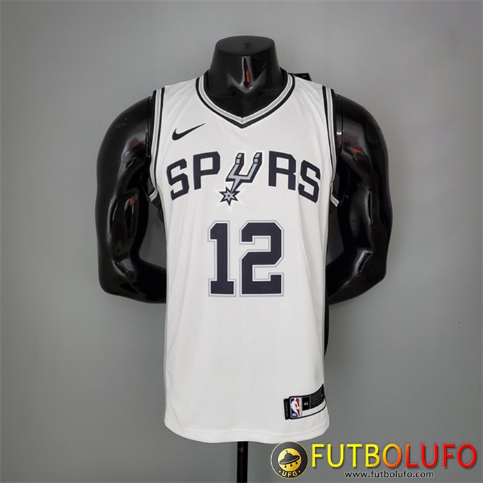 Camisetas San Antonio Spurs (Aldridge #12) Blanco