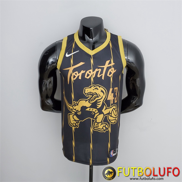 Camisetas Toronto Raptors (Siakam #43) 2022 Negro City Edition