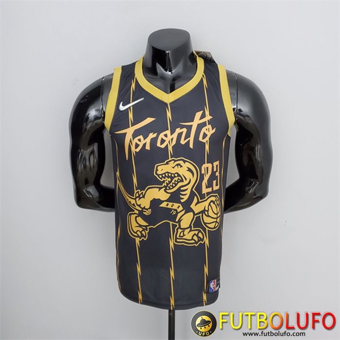 Camisetas Toronto Raptors (Vanvleet #23) 2022 Negro City Edition