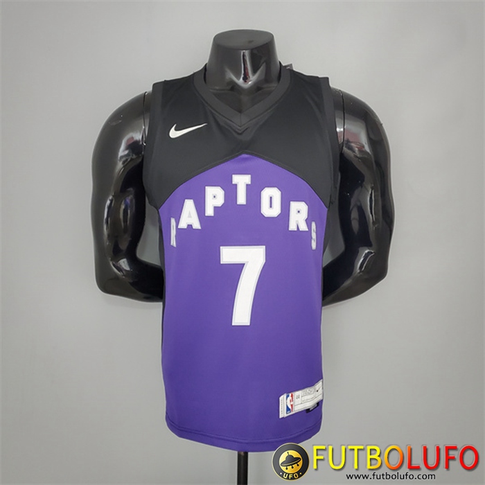Camisetas Toronto Raptors (Lowry #7) 2021 Púrpura/Negro Bonus Edition