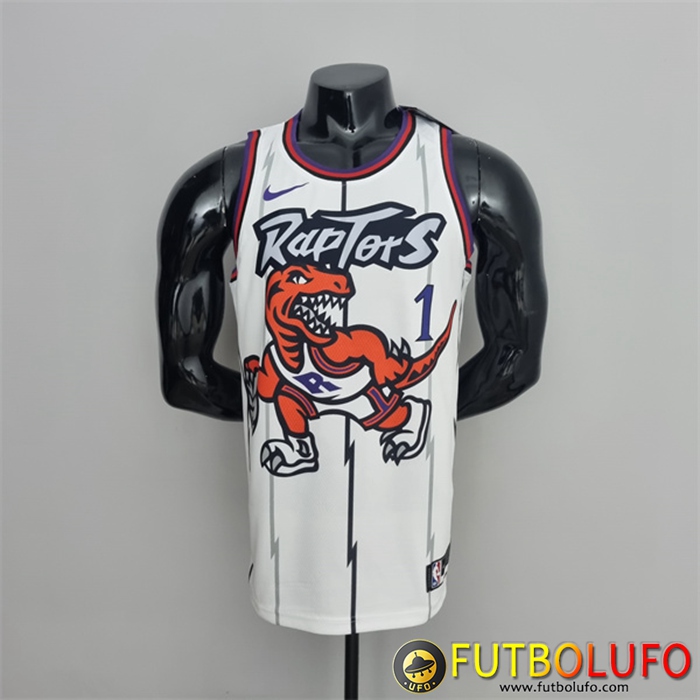 Camisetas Toronto Raptors (McGrady #1) Blanco