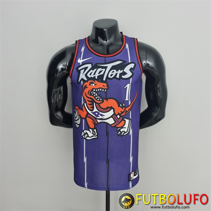 Camisetas Toronto Raptors (McGrady #1) Púrpura