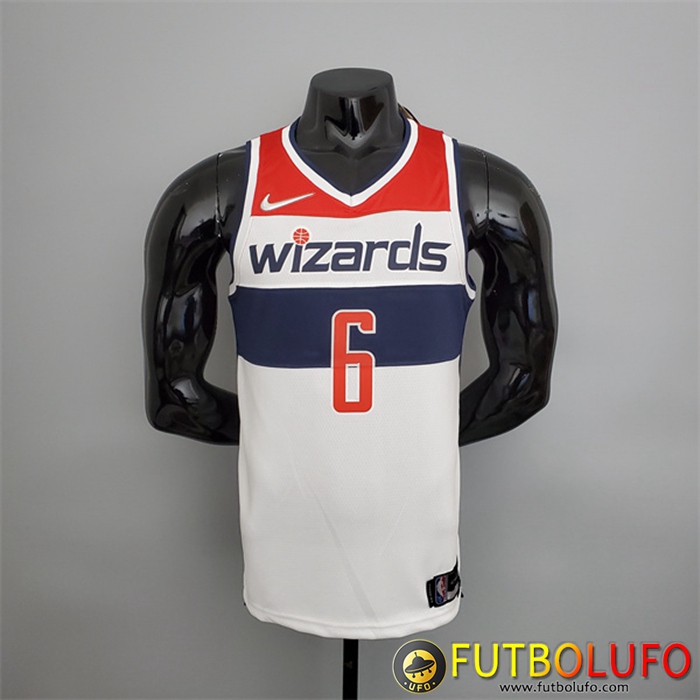 Camisetas Washington Wizards (Harrell #6) Negro/Rojo/Blanco 75th Anniversary
