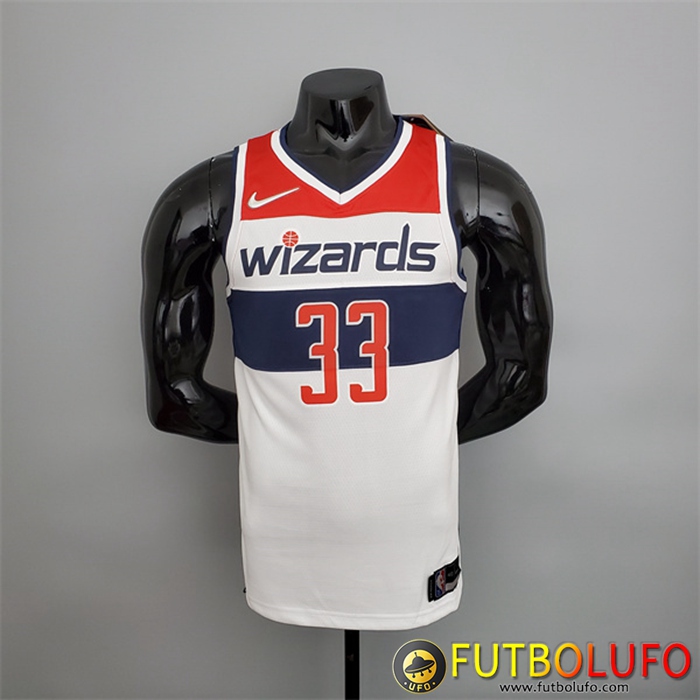Camisetas Washington Wizards (Kuzma #33) Negro/Rojo/Blanco 75th Anniversary