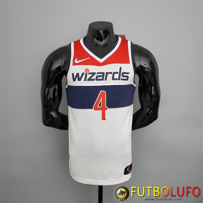 Camisetas Washington Wizards (Wesbrook #4) Negro/Rojo/Blanco 75th Anniversary