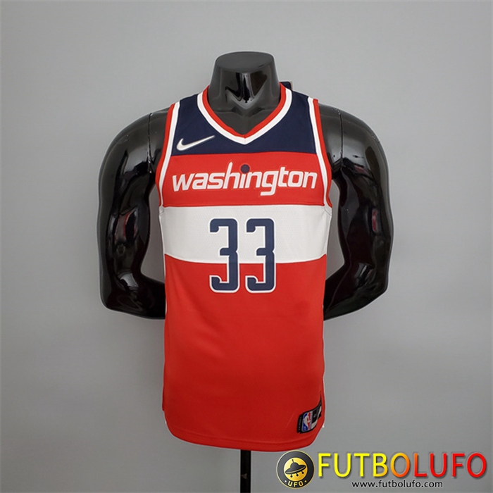 Camisetas Washington Wizards (Kuzma #33) Rojo/Blanco/Azul 75th Anniversary