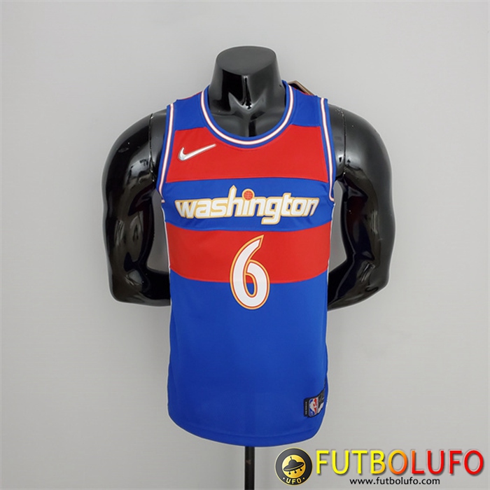 Camisetas Washington Wizards (Harrell #6) 2022 Azul/Rojo Talent City Edition