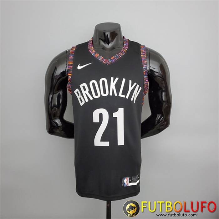 Camisetas Brooklyn Nets (Brooklyn #21) Negro City Version