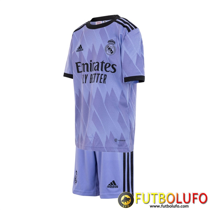 Nueva Camisetas De Futbol Real Madrid Ninos Segunda 2022/2023