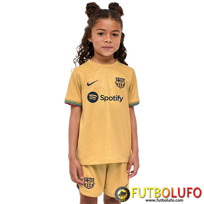 Nueva Camisetas De Futbol FC Barcelona Ninos Segunda 2022/2023