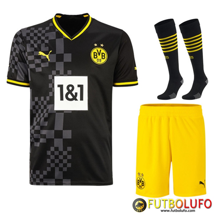 Camisetas De Futbol Dortmund Segunda (Cortos + Calcetines) 2022/2023