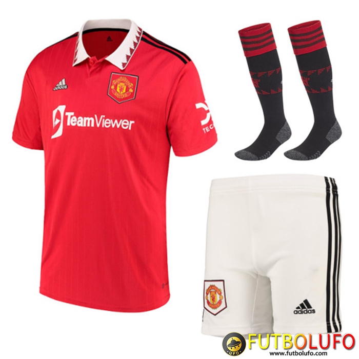 Camisetas De Futbol Manchester United Primera (Cortos + Calcetines) 2022/2023