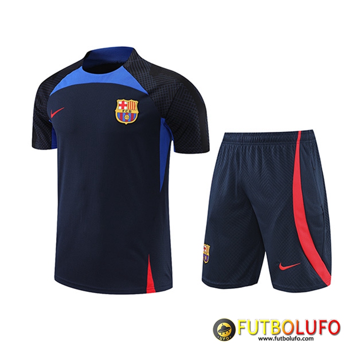 Camiseta Entrenamiento + Cortos FC Barcelona Azul marino 2022/2023