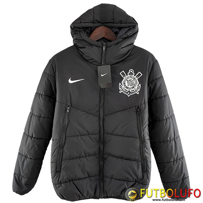 Chaqueta De Plumas Corinthians Negro/Blanco 2022/2023