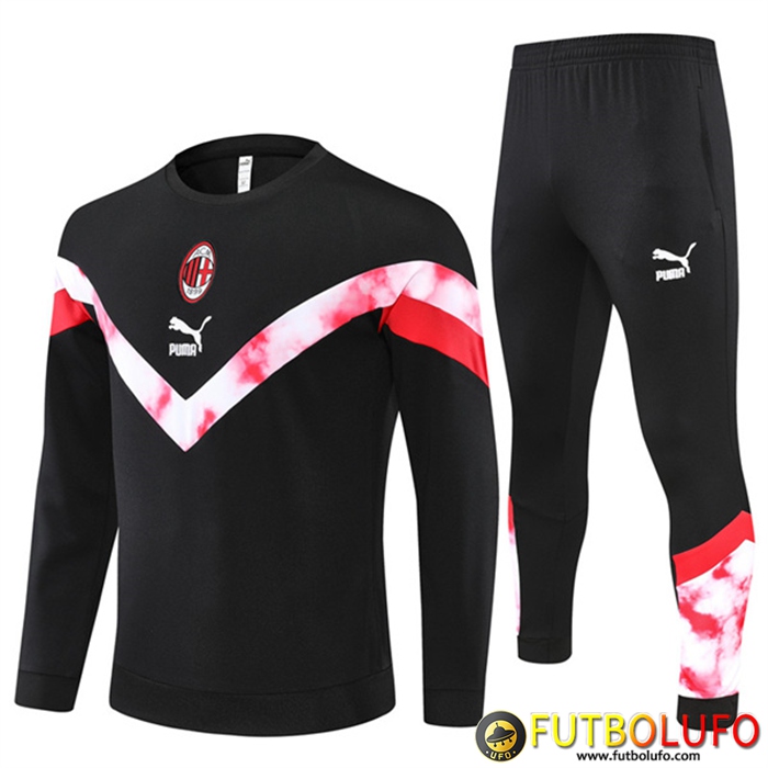 Chandal Equipos De Futbol AC Milan Negro 2022/2023