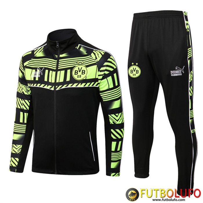 Chandal Equipos De Futbol - Chaqueta Dortmund Negro/Amarillo 2022/2023