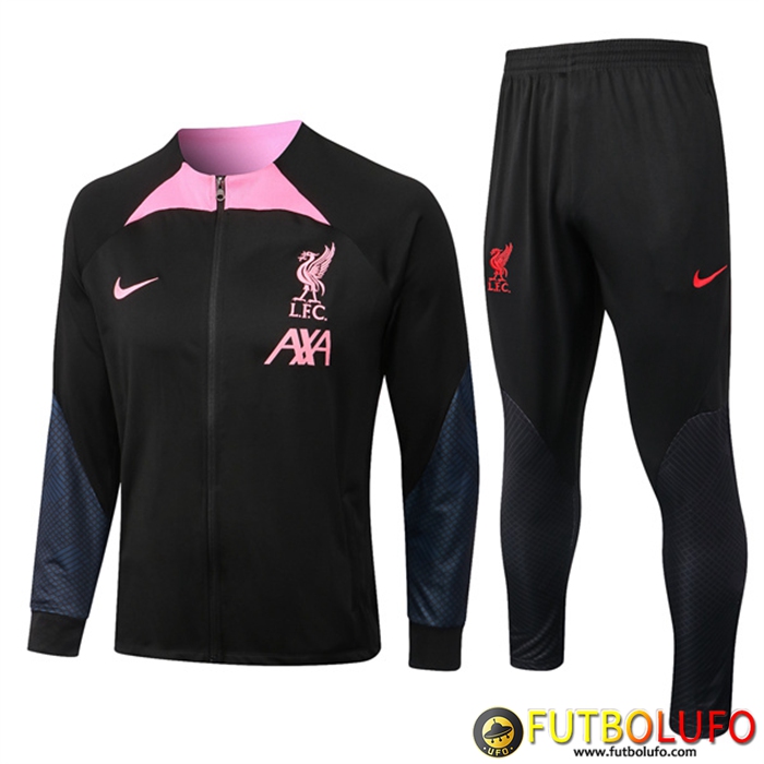 Chandal Equipos De Futbol - Chaqueta FC Liverpool Negro/Rosa 2022/2023