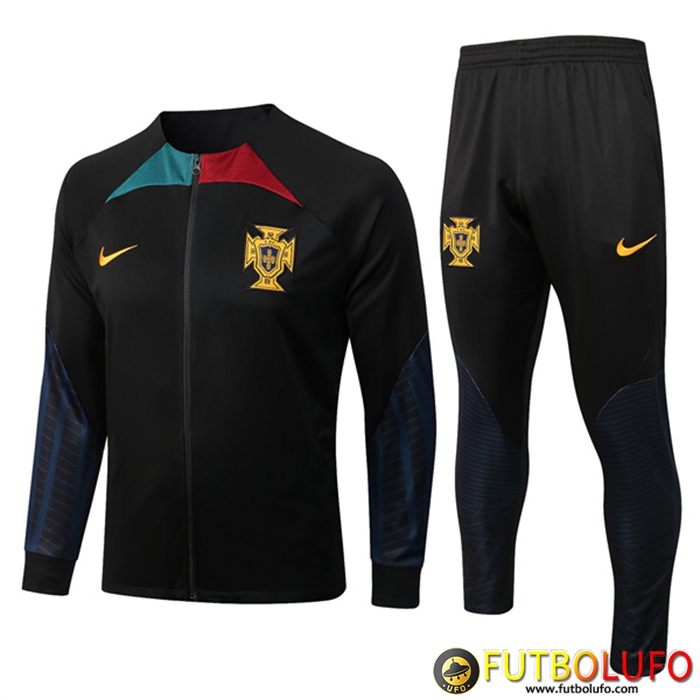 Chandal Equipos De Futbol - Chaqueta Portugal Negro 2022/2023