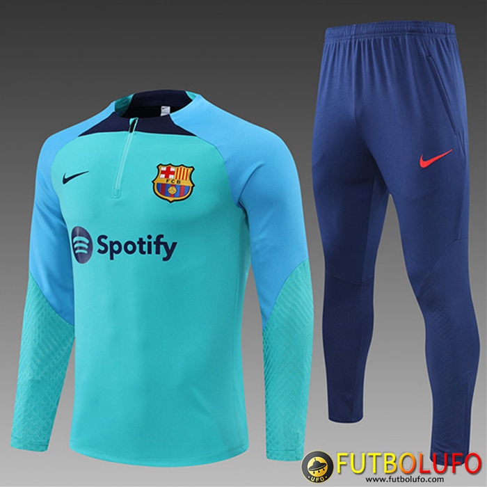 Chandal Equipos De Futbol FC Barcelona Ninos Azul Claro 2022/2023