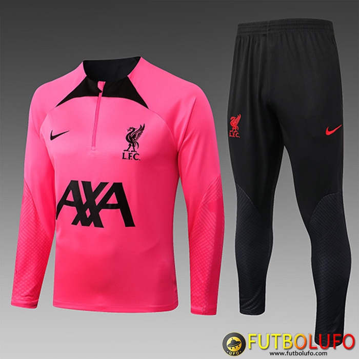 Chandal Equipos De Futbol FC Liverpool Ninos Rosa/Negro 2022/2023