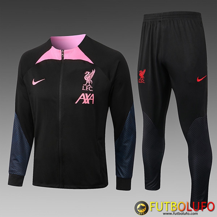 Chandal Equipos De Futbol FC Liverpool Ninos Negro/Rosa 2022/2023