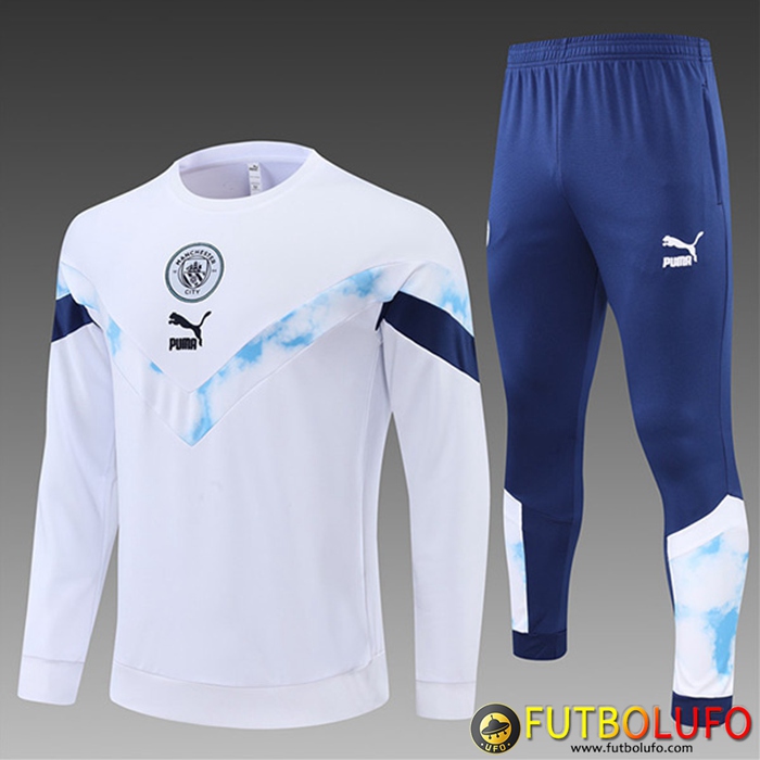 Chandal Equipos De Futbol Manchester City Ninos Blanco 2022/2023