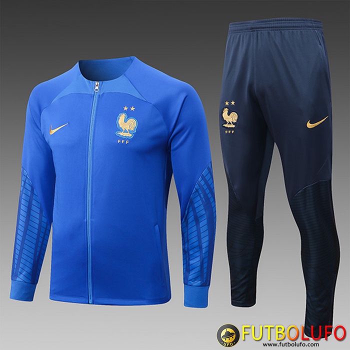 Chandal Equipos De Futbol - Chaqueta Francia Ninos Azul 2022/2023