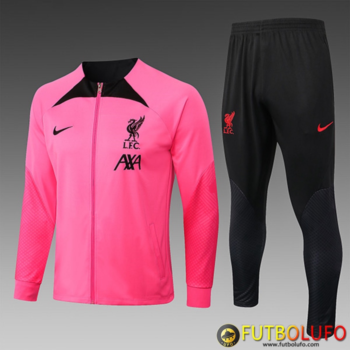Chandal Equipos De Futbol - Chaqueta FC Liverpool Ninos Rosa 2022/2023
