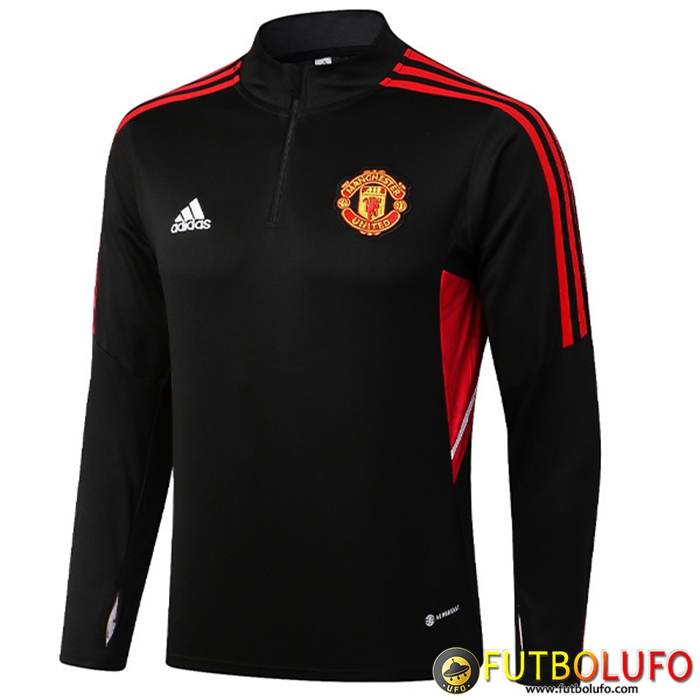 Sudadera De Entrenamiento Manchester United Negro/Rojo 2022/2023
