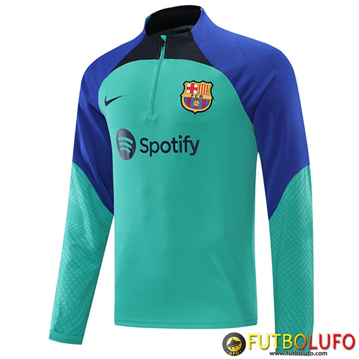 Sudadera De Entrenamiento NIKE FC Barcelona Azul Claro 2022/2023