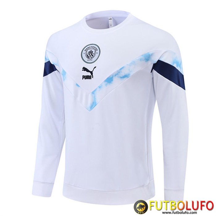 Sudadera De Entrenamiento Manchester City Blanco 2022/2023