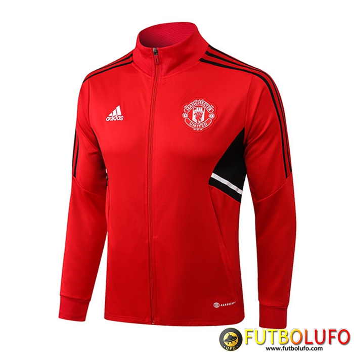 Chaquetas Futbol Manchester United Rojo/Negro 2022/2023