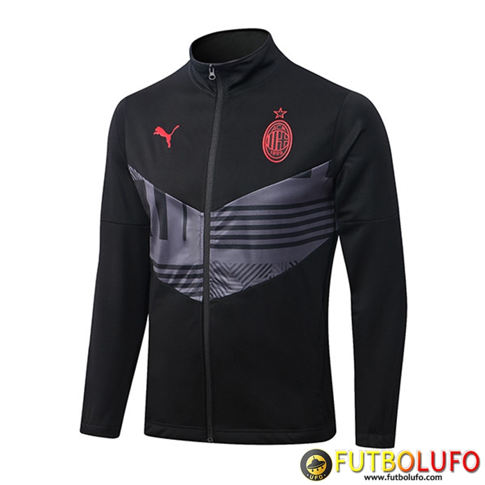 Chaquetas Futbol AC Milan Negro/Gris 2022/2023
