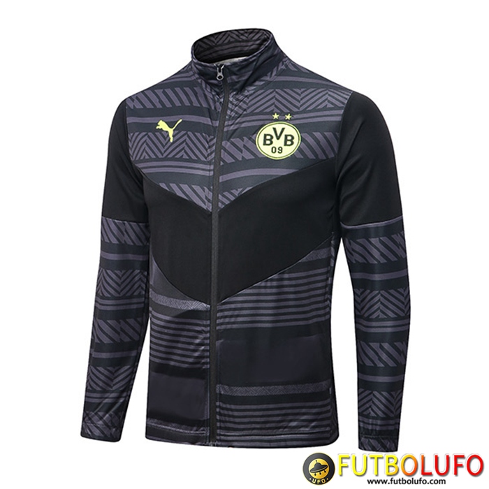 Chaquetas Futbol Dortmund Negro/Gris 2022/2023