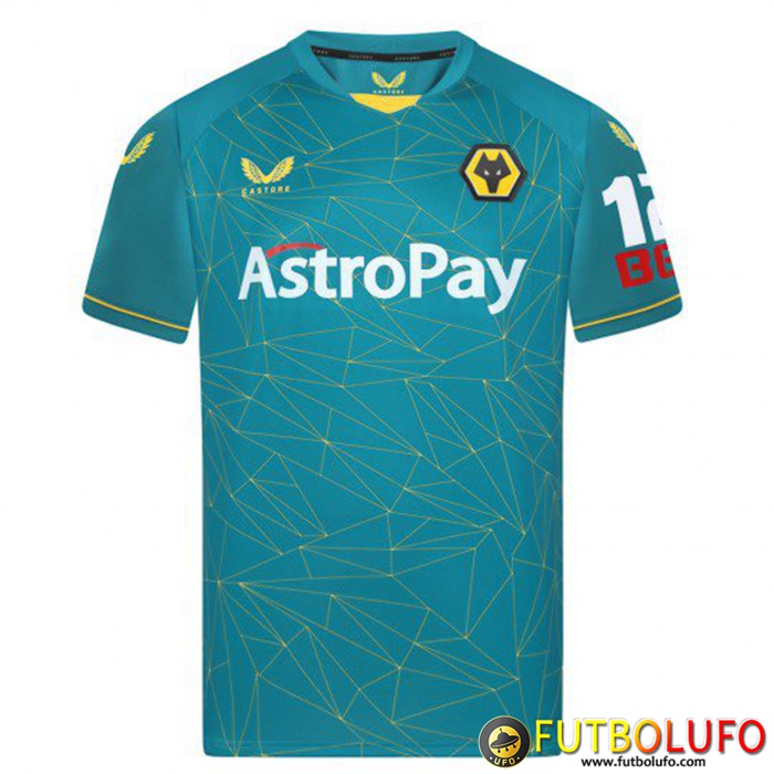 Nueva Camisetas De Futbol Wolves Segunda 2022/2023