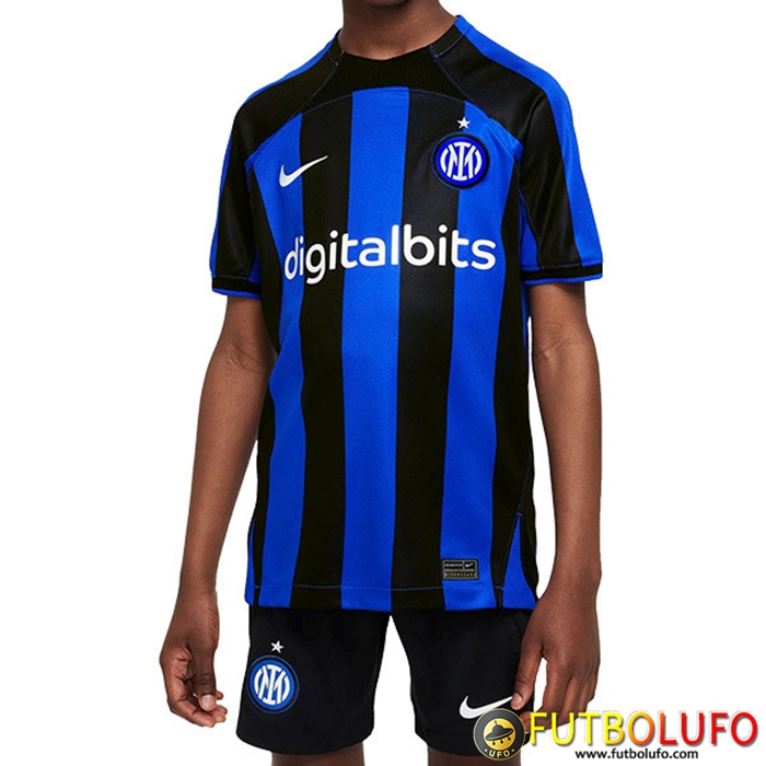 Nueva Camisetas De Futbol Inter Milan Ninos Primera 2022/2023