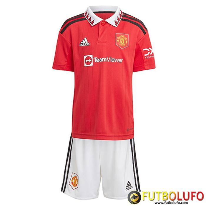 Nueva Camisetas De Futbol Manchester United Ninos Primera 2022/2023