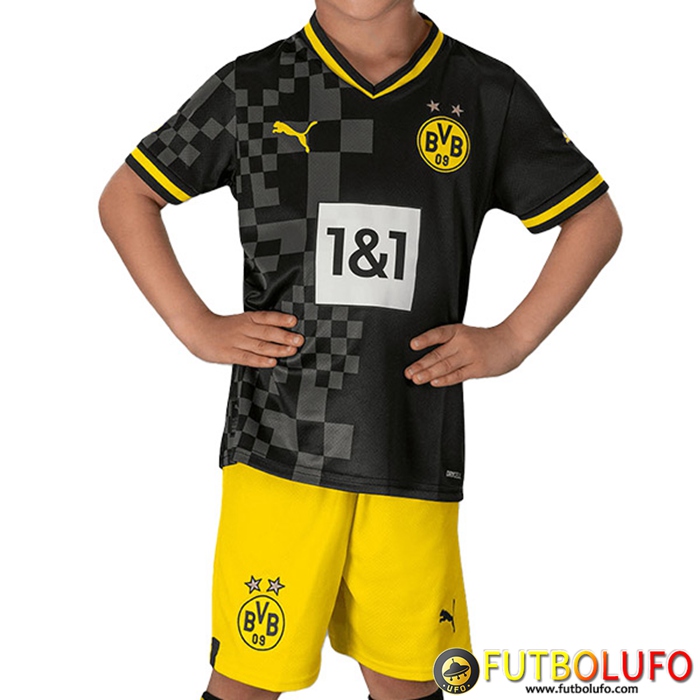 Nueva Camisetas De Futbol Dortmund Ninos Segunda 2022/2023