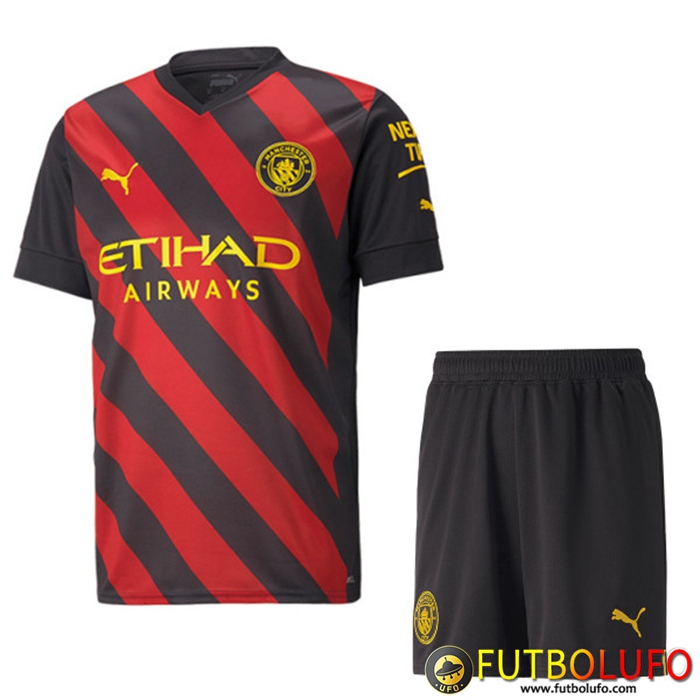 Camisetas De Futbol Manchester City Segunda + Cortos 2022/2023