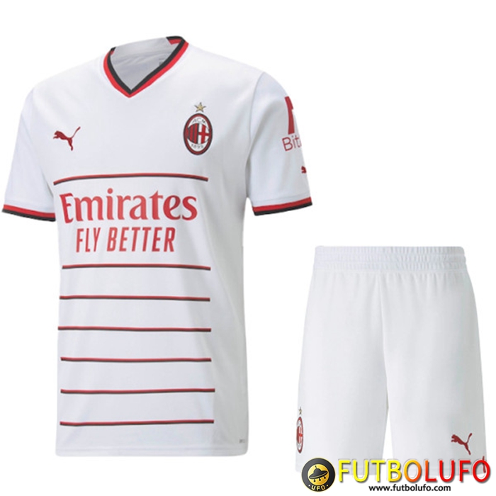 Camisetas De Futbol AC Milan Segunda + Cortos 2022/2023