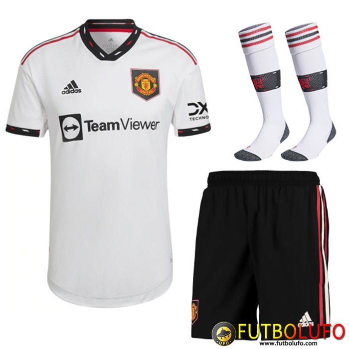 Camisetas De Futbol Manchester United Segunda (Cortos + Calcetines) 2022/2023