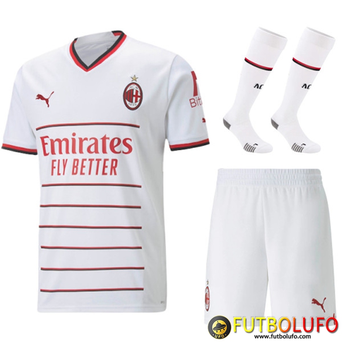 Camisetas De Futbol AC Milan Segunda (Cortos + Calcetines) 2022/2023