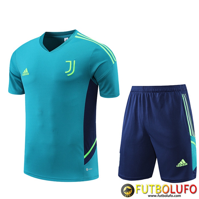 Camiseta Entrenamiento + Cortos Juventus Verde 2022/2023