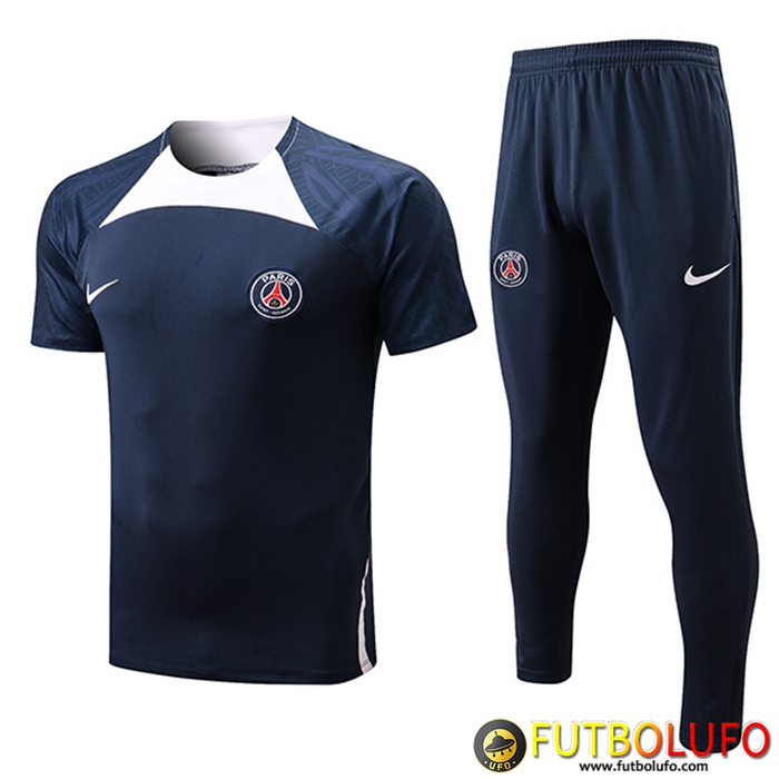 Camiseta Entrenamiento + Pantalones PSG Blanco/Azul 2022/2023