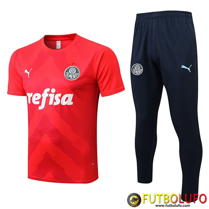 Camiseta Entrenamiento + Pantalones Palmeiras Rojo 2022/2023
