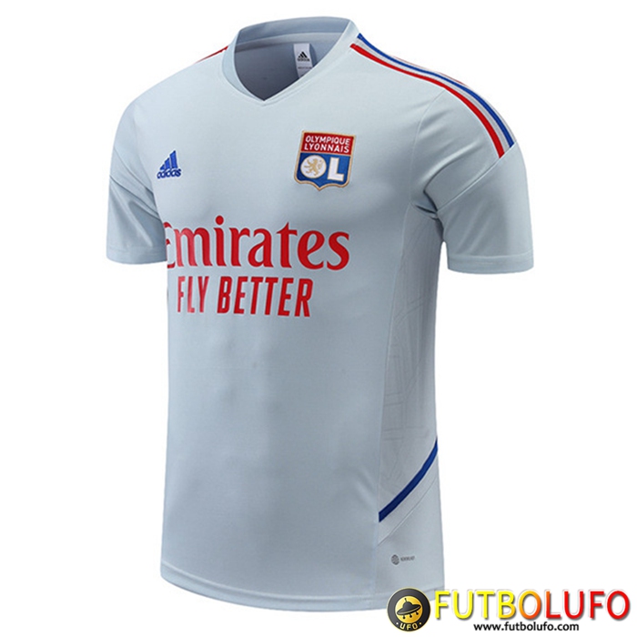 Camiseta Entrenamiento Lyon Gris 2022/2023