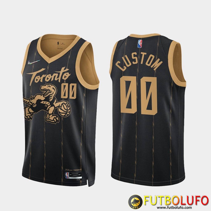 Camisetas Toronto Raptors (CUSTOM #00) Negro