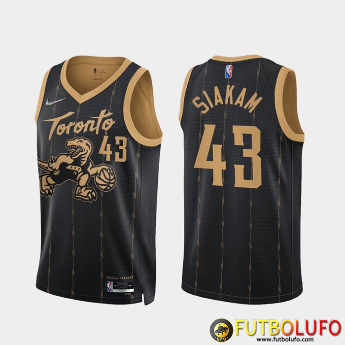 Camisetas Toronto Raptors (SIAKAM #43) Negro